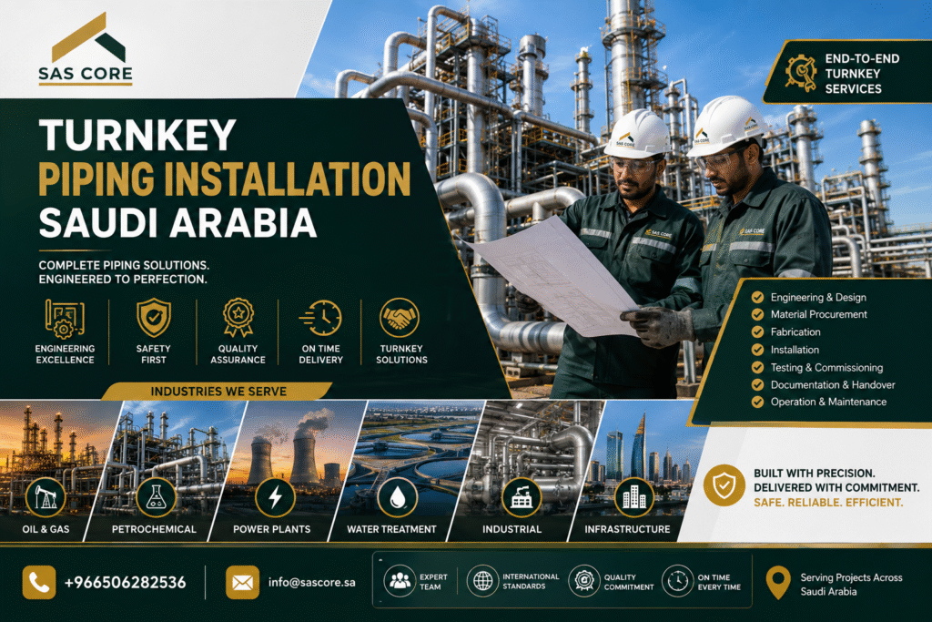 Turnkey Piping Installation Saudi Arabia