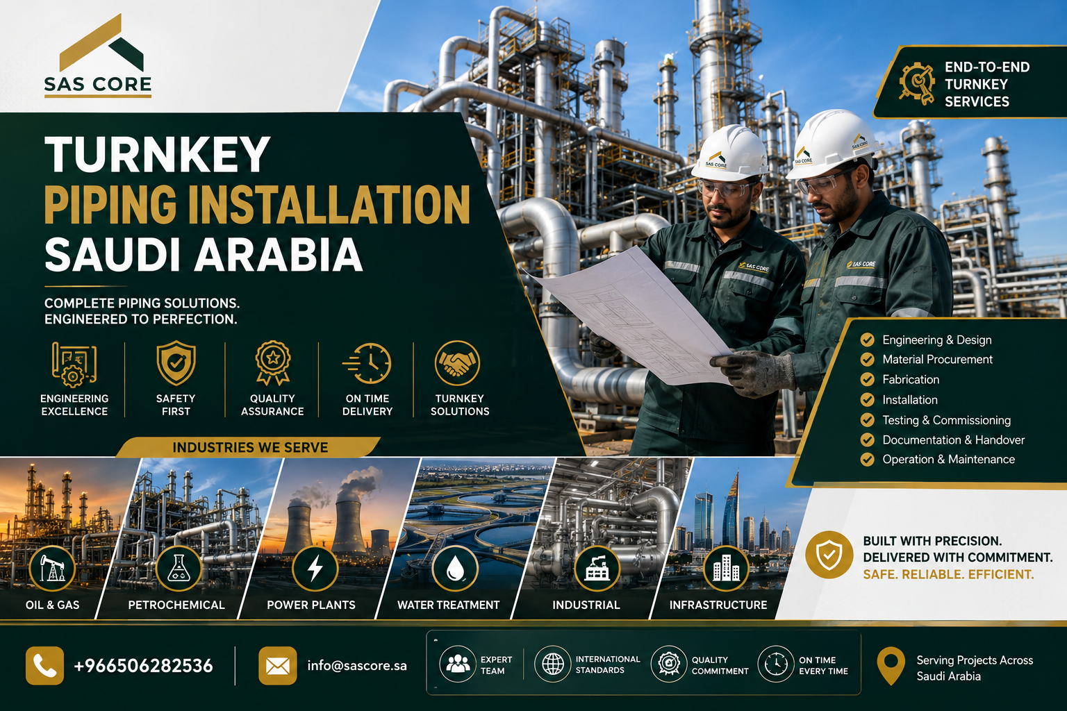 Turnkey Piping Installation Saudi Arabia